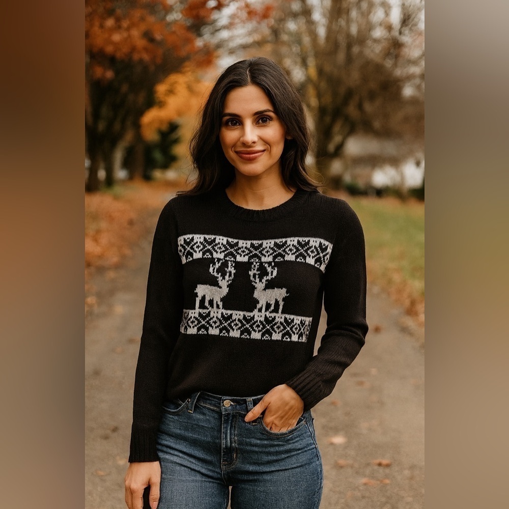 Pol Ski sweater CableNet dark navy blue small